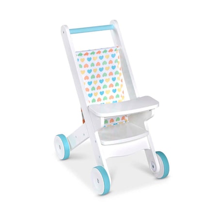 Melissa & Doug Mine to Love Wooden Play Stroller 31725